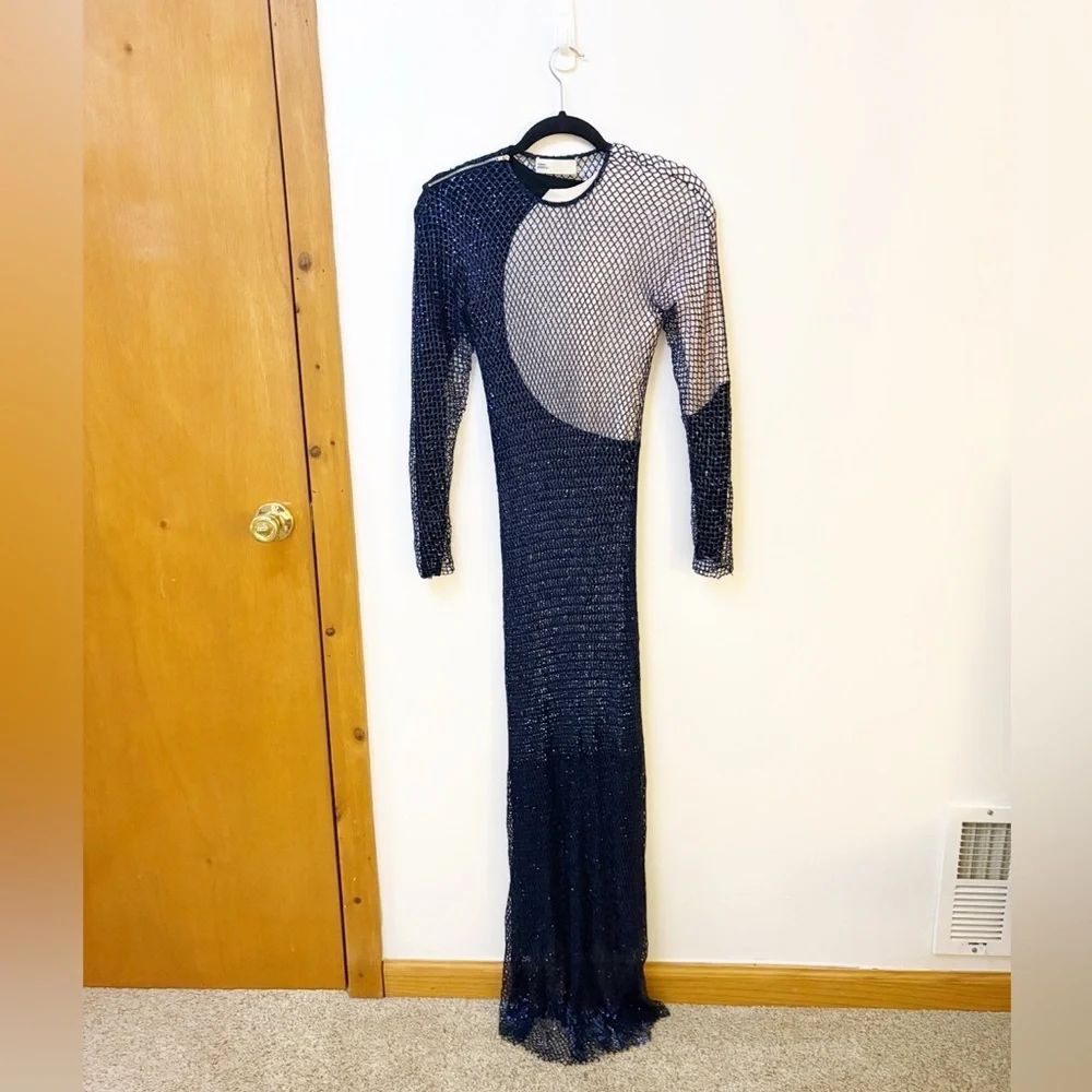New Tory Burch Sequined ColorBlock Dress